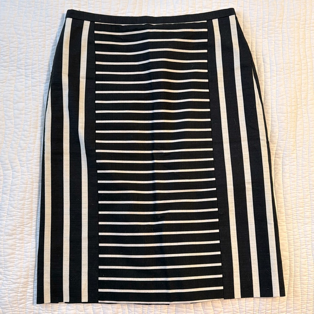 JCrew Striped No. 2 Pencil Skirt NWOT